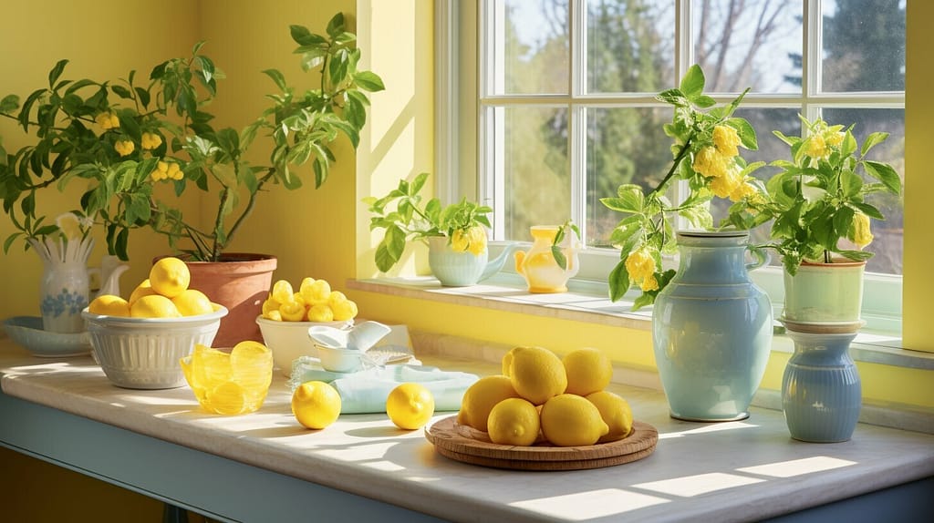 Yellow kitchen accessories