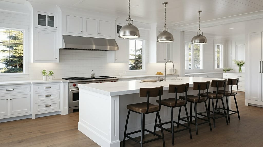 timeless classic white kitchen cabinet design