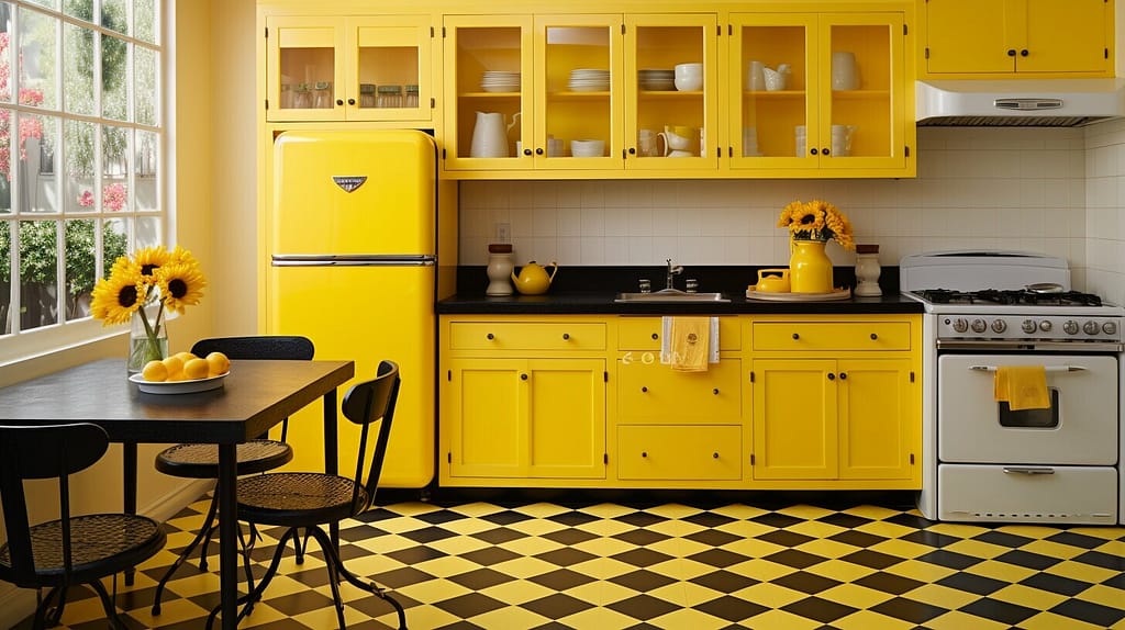 Yellow kitchen decor