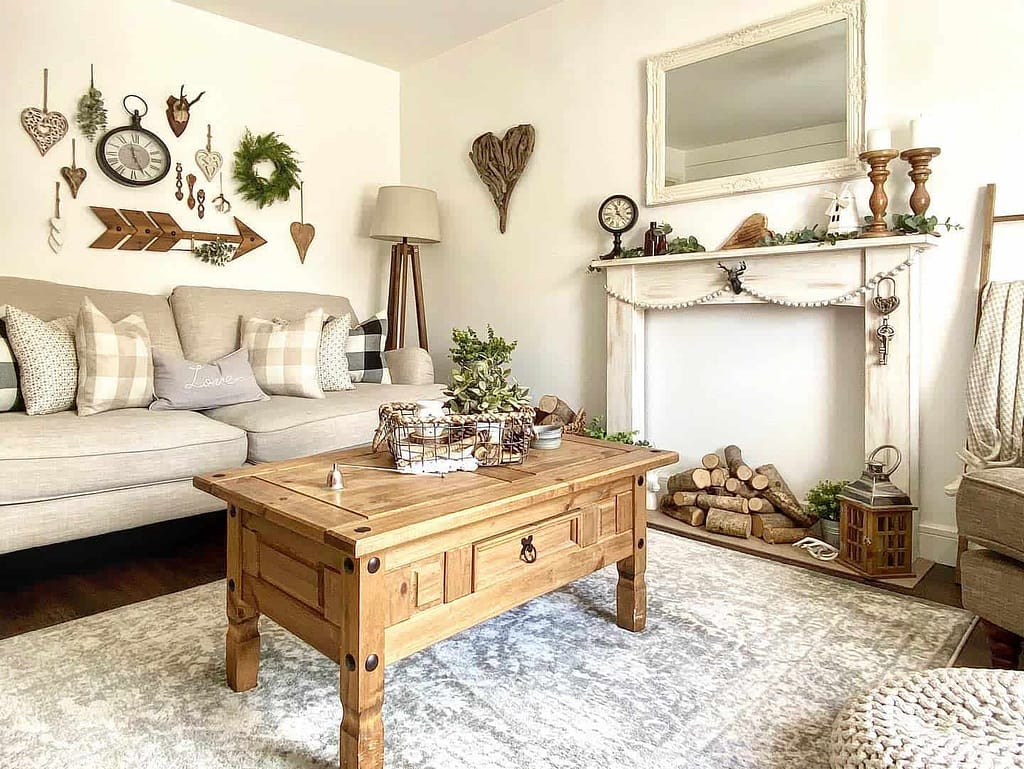Farmhouse Style for Not Too Spacy Room
