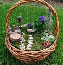 Little Garden on a Little Basket