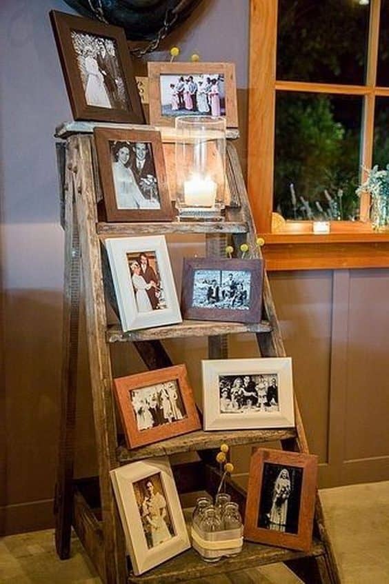 Old Ladder for Photo Display